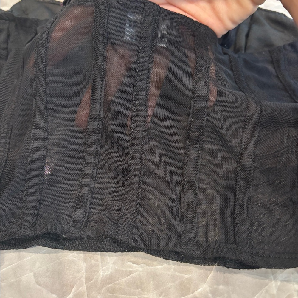 Tiger Mist Elegant Black Mesh Bralette - Picture 7 of 7